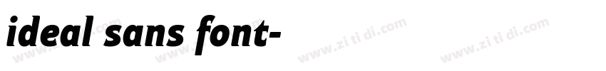 ideal sans font字体转换